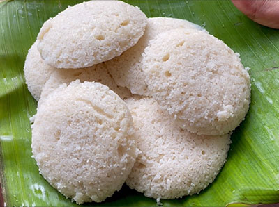 pour the batter in idli moulds for idli premix or ready mix powder