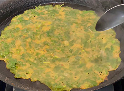 oil for soppu dose or methi leaves dosa