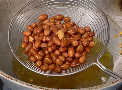 peanuts for kara boondi or khara boondhi mixture