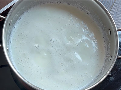 milk for tavare beeja payasa or makhana kheer
