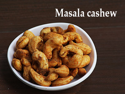masala cashew recipe