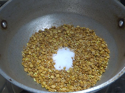 salt for menthe hittu recipe or menthya chutney powder