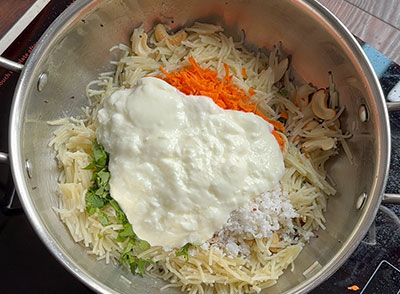 Mosaru shavige recipe | How to make curd vermicelli | Curd semiya ...