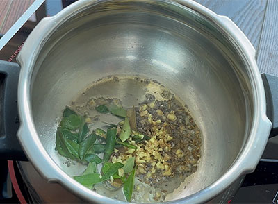 ginger, green chilli and onion for navane khichdi or siridhanya recipes