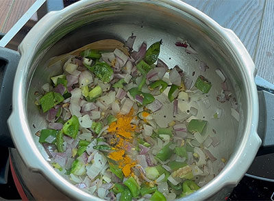 asafoetida and turmeric for navane khichdi or siridhanya recipes