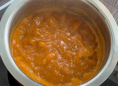 boiling eerulli saaru or onion rasam recipe