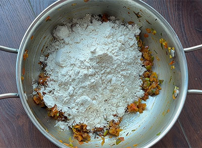 wheat flour for onion tomato paratha or masala chapati