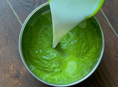 buttermilk for palak soppu tambli recipe or spinach tambuli