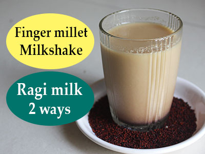 ragi halu or milk recipe