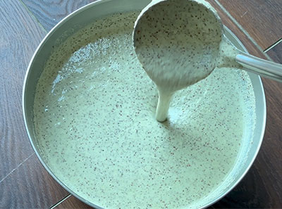 salt and asafoetida for ragi hesaru kalu or mung bean dosa