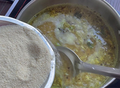how to make rava pongal recipe or rave huggi