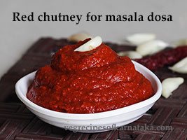 red chutney recipe for masala dosa