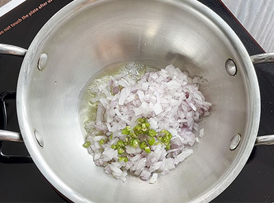onion and green chilli for mughlai paratha or royal parata recipe