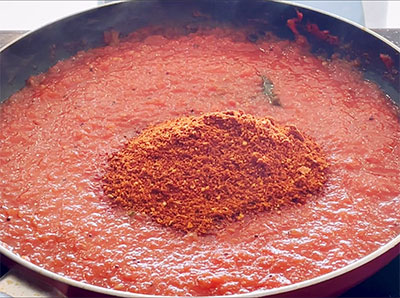 spice powder for instant tomato thokku or tomato chutney recipe