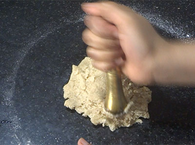 kneading dough for uddina happala or urad dal papad