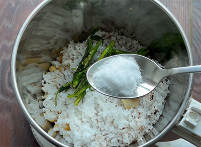 salt for vidyarthi bhavan style coconut chutney